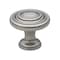 Gliderite Hardware 1-1/4 in. Weathered Nickel Rippled Cabinet Knob, 5PK 5415-WN-5 - alternate 1